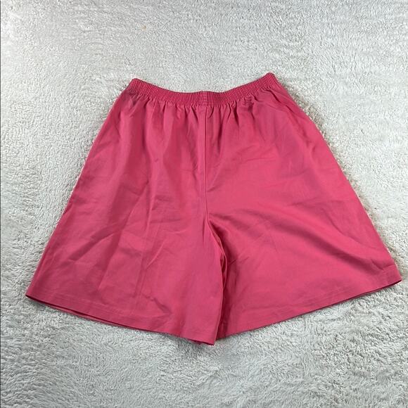Vintage 80s Valerie bubblegum pink culotte shorts, size 36 or L - Picture 2 of 8